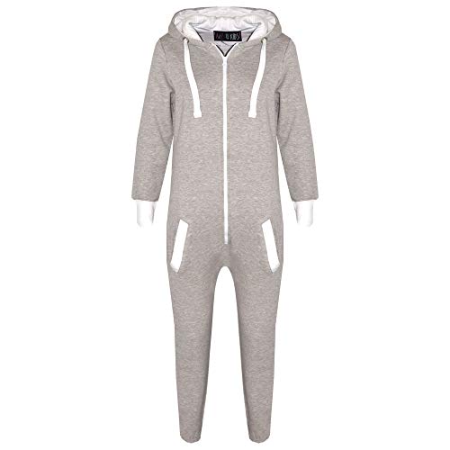 A2Z 4 Kinder® Kinder Strampelanzug Super Weich Kinder Gemütlich Loungekleidung - Onesie Bone Pocket Grey 11-12. von A2Z 4 Kids