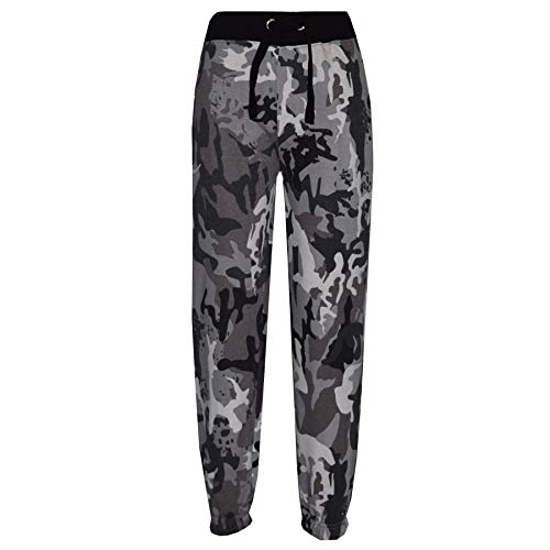 A2Z 4 Kinder Kinder Hose Jungen Mädchen Tarnung Jogginghose - A2Z Camo Trouser Charcoal 7-8 von A2Z 4 Kids