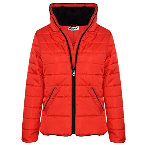 A2Z 4 Kinder Mädchen Jacke Kinder Stilvoll Wattiert - Puffer Natasha. Jacke Red 7-8 von A2Z 4 Kids