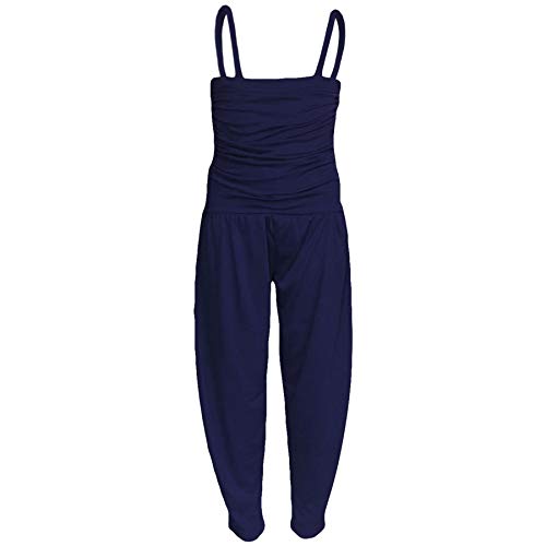 A2Z 4 Kinder Mädchen Overall Kinder Plain Farbe Modisch - Plain Jumpsuit Navy 13 von A2Z 4 Kids