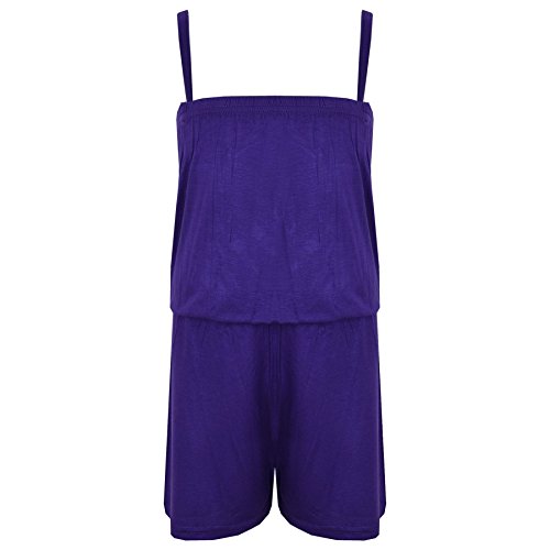 A2Z 4 Kinder Mädchen Overall Kinder Plain Farbe Modisch - Plain Jumpsuit Purple 13 von A2Z 4 Kids