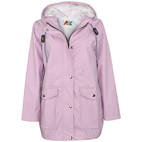 A2Z4 Kids PU Regenmantel Jacke Windjacke Wasserdicht Parka Mit Kapuze Mantel PU Raincoat 497 Lilac 13 A2Z4 Kids PU Regenmantel Jacke Windjacke Wasserdicht Parka Mit Kapuze Mantel PU Raincoat 497 Lilac 13 von A2Z 4 Kids