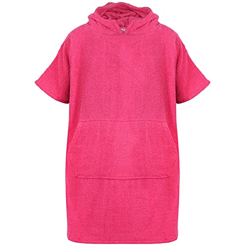 A2Z 4 Erwachsene Handtuch Poncho Bademantel Weich Damen Herren Männer Geschenk - Towel Bathrobe 128 Pink L-XL von A2Z