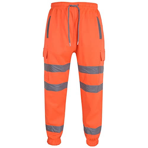 A2Z Hohe Sichtbarkeit Sichere Arbeitshose Reflektierende Jogginghose - Hi Vis Trouser Neon Orange XL A2Z Hohe Sichtbarkeit Sichere Arbeitshose Reflektierende Jogginghose - Hi Vis Trouser Neon Orange XL von A2Z
