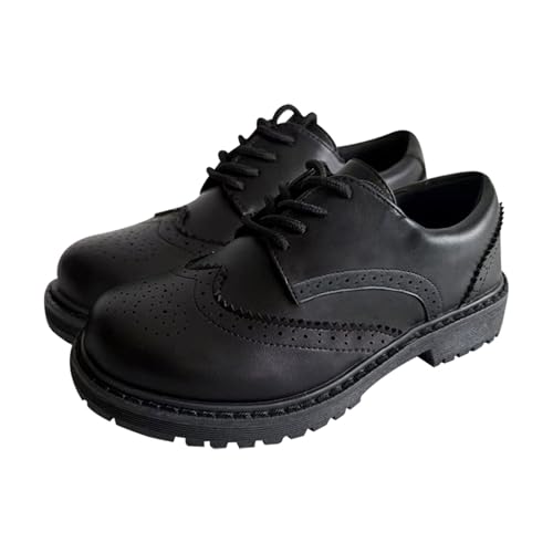 A2Z Schuhe für Mädchen, Teenager, Damen, Brogue-Schuhe, Schule, Universität, Büro, Schnürung, PU-Leder, intelligente Uniformschuhe mit rutschfester Sohle, formelle Schuhe, Größe 35 bis 40, Schwarz A2Z Schuhe für Mädchen, Teenager, Damen, Brogue-Schuhe, Schule, Universität, Büro, Schnürung, PU-Leder, intelligente Uniformschuhe mit rutschfester Sohle, formelle Schuhe, Größe 35 bis 40, Schwarz von A2Z