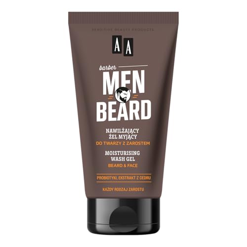AA Men Beard feuchtigkeitsspendendes Gesichtsreinigungsgel mit Barton 150ml von AA Men