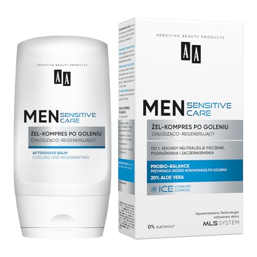 AA Men Sensitive Rasiergel-Kompresse kühlend regenerierend 100ml von AA Men