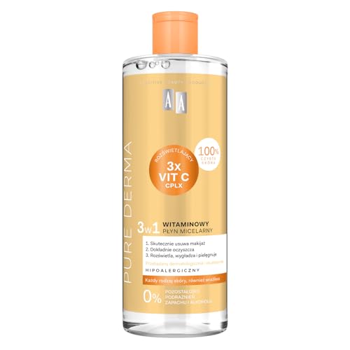 AA Pure Derma Vitamin Mizellenflüssigkeit 3in1 500ml AA Pure Derma Vitamin Mizellenflüssigkeit 3in1 500ml von AA Men