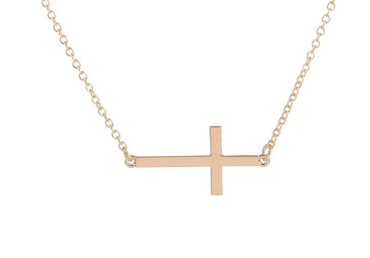 Horizontale Kreuz Halskette Silber Oder Gold Seitlich Super Sale 7 Dollar Spezielle Urlaub Geschenk Preiswert Horizontale Kreuz Halskette Silber Oder Gold Seitlich Super Sale 7 Dollar Spezielle Urlaub Geschenk Preiswert von AAAccessorize
