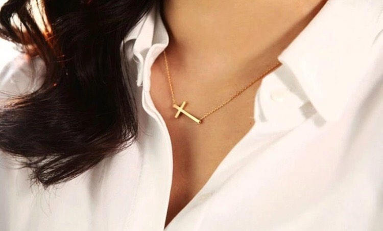 Seitlich Cross Halskette Seven Dollars Preiswerte Geschenkidee Geschenk Für Ihre Kreuz von AAAccessorize