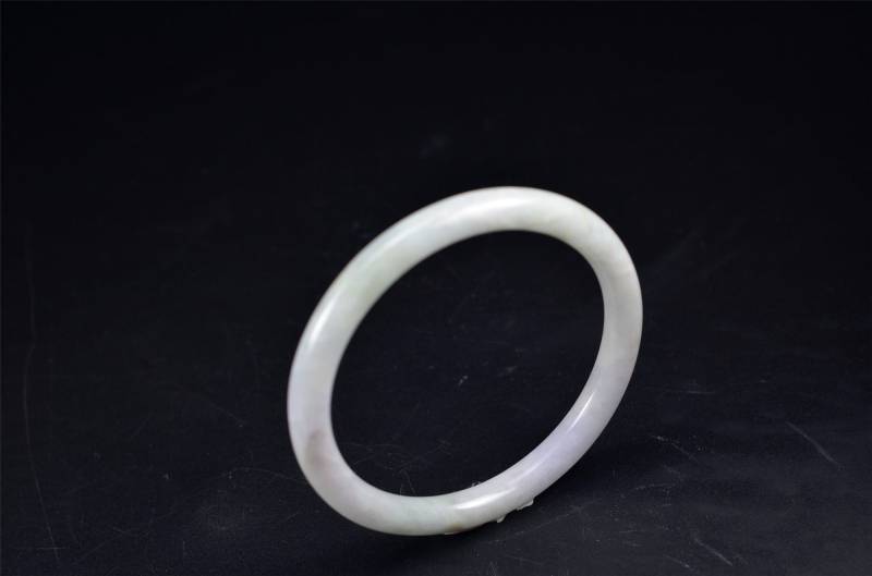 Icy Transparent Grün Myanmar Jadeit Armreif Jade Armband 61 Mm 21110 von AAAjadeshop