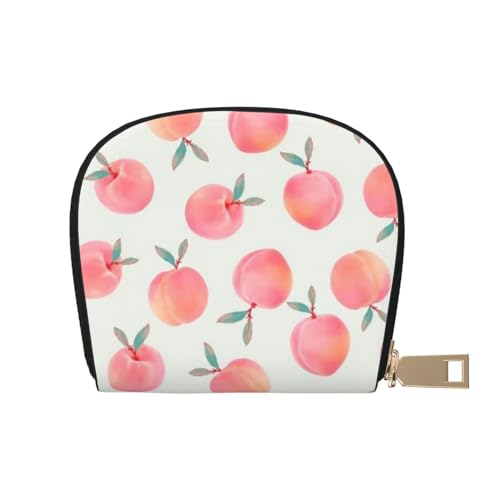 AABSTBFM Kreditkartenetui mit Musikgitarre bedruckt, PU-Leder, Organizer-Tasche für Männer und Frauen, Pink Peach, Einheitsgröße von AABSTBFM