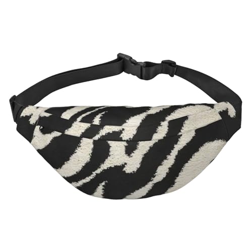 Bauchtasche für Damen und Herren, Motiv: tropischer Strand, Palme, Sonnenuntergang, bedruckt, für Reisen, Laufen, Crossbody, Bauchtasche, Gürteltasche, Zebra Tier, Einheitsgröße von AABSTBFM