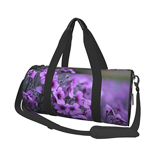 Girl Dance Butterfly Runde Reisetasche mit großem Fassungsvermögen, leicht und langlebig, ideales Geschenk für Wandern, Urlaub, Geschäftsreisen und mehr, Lavendelstrauß, Einheitsgröße von AABSTBFM