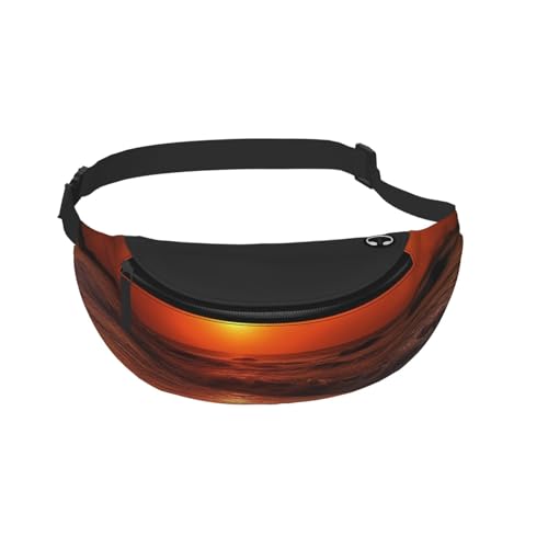 Gürteltasche für Herren und Damen, Strand, Sonnenaufgang, Orang, Meer, bedruckt, Hüfttasche mit Hund, für Reisen, Sport, Laufen, Wandern, Joggen, Fitnessstudio, Schwarz , Einheitsgröße Gürteltasche für Herren und Damen, Strand, Sonnenaufgang, Orang, Meer, bedruckt, Hüfttasche mit Hund, für Reisen, Sport, Laufen, Wandern, Joggen, Fitnessstudio, Schwarz , Einheitsgröße von AABSTBFM