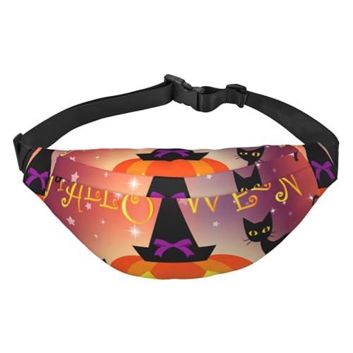 Gürteltasche mit Marienkäfer-Muster, unendlich gesprenkelt, bedruckt, Bauchtasche für Herren und Damen, Reisen, Laufen, Crossbody-Bauchtasche, Happy Halloween Day, Einheitsgröße von AABSTBFM