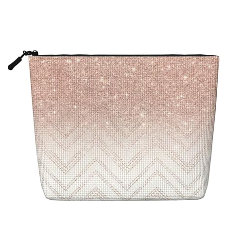 Make-up-Tasche mit glitzerndem hübschem Muster für Damen, Make-up-Tasche, Reißverschluss, Reise-Kosmetiktasche, Organizer, Schwarz , Einheitsgröße, Kosmetiktasche Make-up-Tasche mit glitzerndem hübschem Muster für Damen, Make-up-Tasche, Reißverschluss, Reise-Kosmetiktasche, Organizer, Schwarz , Einheitsgröße, Kosmetiktasche von AABSTBFM