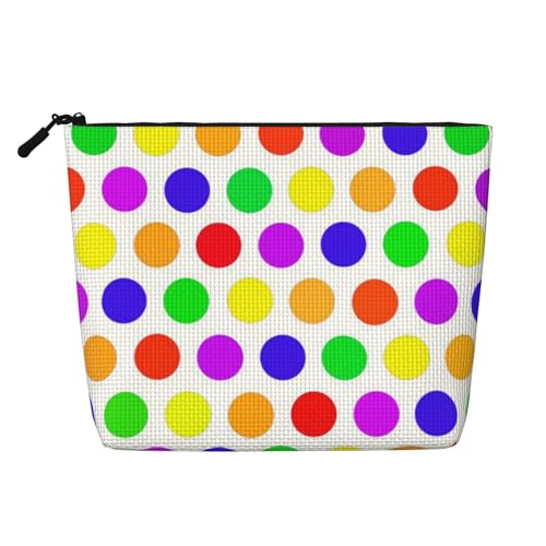 Schöne, gepunktete Make-up-Tasche für Damen, Make-up-Tasche, Reißverschluss, Reise-Kosmetiktasche, Organizer, Schwarz , Einheitsgröße, Kosmetiktasche Schöne, gepunktete Make-up-Tasche für Damen, Make-up-Tasche, Reißverschluss, Reise-Kosmetiktasche, Organizer, Schwarz , Einheitsgröße, Kosmetiktasche von AABSTBFM