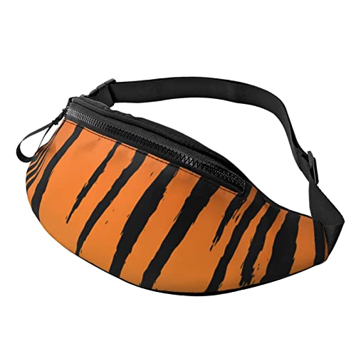 TaillenBauchtasche für Männer und Frauen, Tigerstreifen, bedruckte Bauchtasche, Hundespaziergänge, Bauchtaschen für Reisen, Outdoor, Sport, Laufen, Wandern, Joggen, Fitnessstudio, Workout, von AABSTBFM