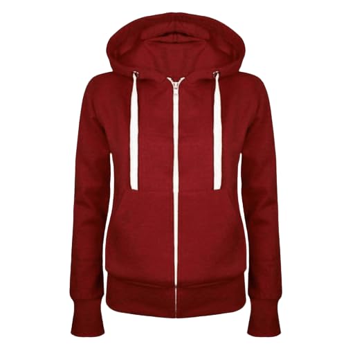 AACH Damen Hoodie mit Kapuze Jacke Sportlich Casual Sweatjacke Mode Loose Sweatshirt Dicke Warm Winterjacke Lang Sportoberteile Winter Kapuzenshirt Hoodies jacke Steppjacke Leicht Jacken von AACH