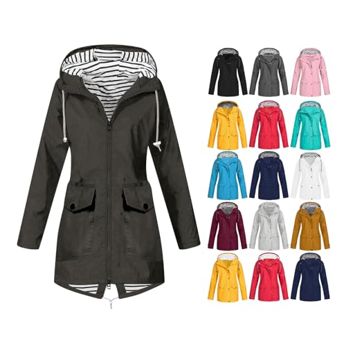 AACH Damen Regenjacke Windbreaker Regenjacken Wasserdicht Kapuze Übergangsjacke mit Atmungsaktiv Futter Regenmantel für Frühling Sommer und Herbst Wanderjacke mit Reißverschluss Outdoorjacke AACH Damen Regenjacke Windbreaker Regenjacken Wasserdicht Kapuze Übergangsjacke mit Atmungsaktiv Futter Regenmantel für Frühling Sommer und Herbst Wanderjacke mit Reißverschluss Outdoorjacke von AACH