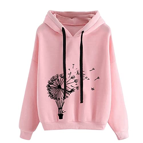 AACH Hoodie Damen Casual Sweatshirts Kapuzenpullover Herbst Winter Kapuzenshirt Pullover Süßes Sweatshirt mit Kapuze Kapuzenpulli Leichte Sportoberteile Thermo Fleece Mantel von AACH