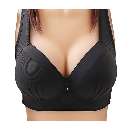 Damen Push Up BH Schalen Bügel Bra Elegant Große Größen Bralette Komfort Sexy Unterwäsche High Elastizität Dünner Reizwäsche Unsichtbarer Dessous Bügel Starker Halt Starker Büstenhebe von AACH