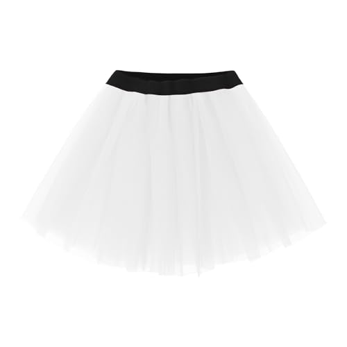 Warehouse Deals Angebote b Ware Tüllrock Damen Mini Retro Rockabilly Rock Hohe Taille Einfarbig Tutu Rock Petticoat Unterrock Ballett Blase Petticoat Tuturock Tütü Tüllrock Lang Reifrock von AACH