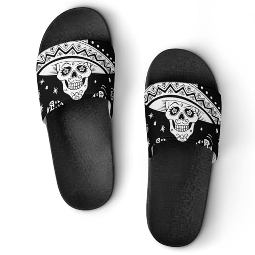 Dusche Sandalen Schädel Badeschuhe Hausrutschen Für Männer Frauen von AADFAEWR