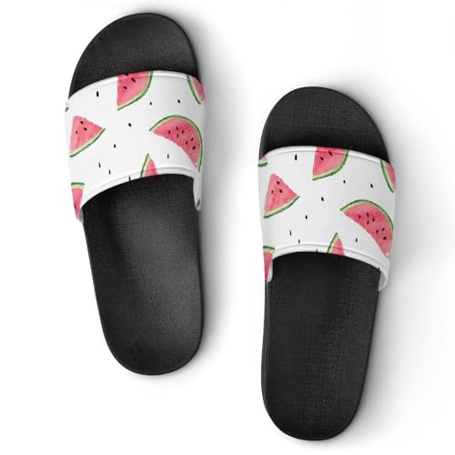 Dusche Sandalen Wassermelonenmuster Badeschuhe Hausrutschen Für Männer Frauen von AADFAEWR