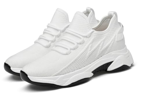 AAFGVC-Elevate Schuhe für Herren und Damen mit 4-10cm Erhöhung – +6cm, +8cm, +10cm erhältlich (Weiß 10cm,43) von AAFGVC