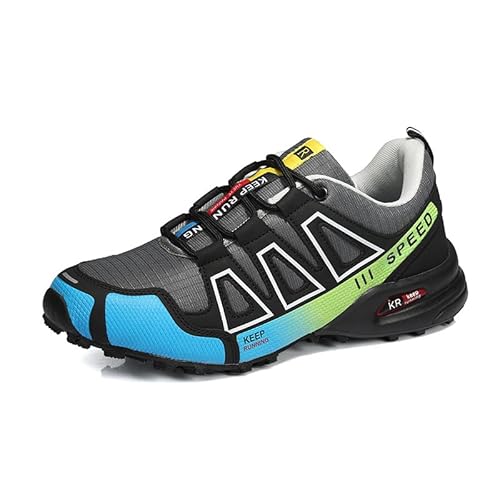 AAFGVC Geeignet für Frühling, Sommer und Herbst – rutschfeste All-Terrain-Fahrradschuhe – Wasserfall-Belüftungssystem – wasserdichte Beschichtung – 200% verbesserte Nasstraktion (Rot,39) (40,Gray) von AAFGVC