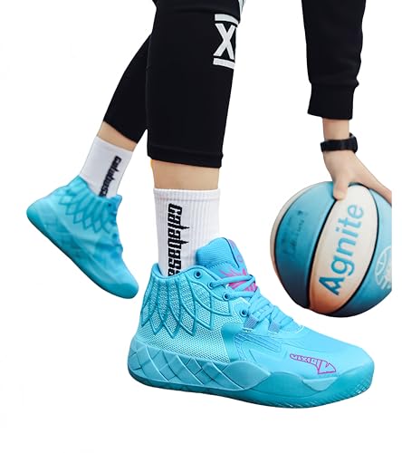 AAFGVC Herren-Basketballschuhe: rutschfest, verschleißfest, modisch – ideale Herren-Sportschuhe auch in großen Größen (Blau,41) von AAFGVC