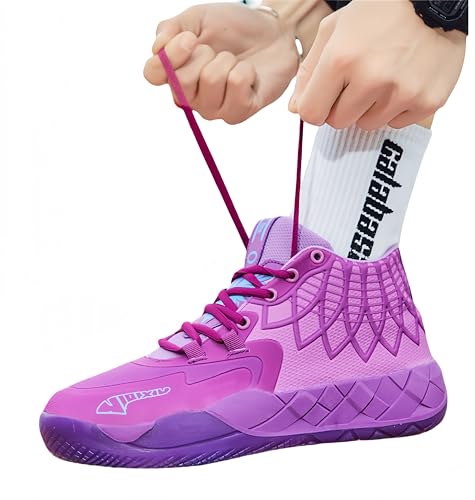 AAFGVC Herren-Basketballschuhe: rutschfest, verschleißfest, modisch – ideale Herren-Sportschuhe auch in großen Größen (Lila,39) von AAFGVC