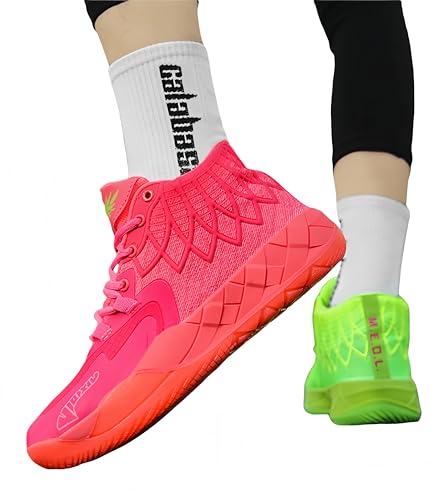 AAFGVC Herren-Basketballschuhe: rutschfest, verschleißfest, modisch – ideale Herren-Sportschuhe auch in großen Größen (Rot Grün,40) von AAFGVC