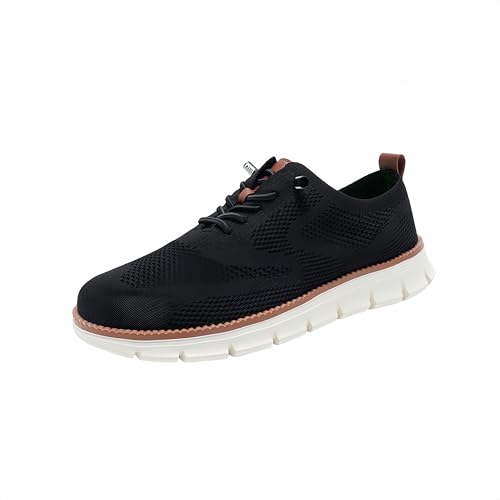 AAFGVC Herrenschuhe – Ultrabequeme Stadtschuhe mit Barfußgefühl | Orthopädische Slip-On-Schuhe & Herren-Freizeitschuhe​ (Schwarz,47) von AAFGVC