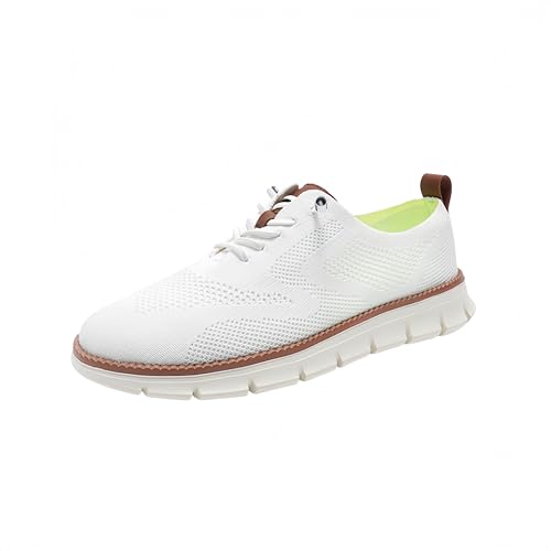AAFGVC Herrenschuhe – Ultrabequeme Stadtschuhe mit Barfußgefühl | Orthopädische Slip-On-Schuhe & Herren-Freizeitschuhe​ (Weiß,43) von AAFGVC