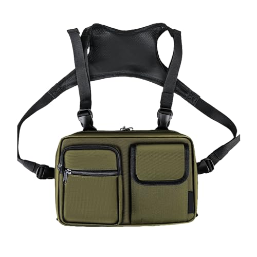 AALLYN Brust-Werkzeugtasche, Brust-Werkzeugtasche - Ski-Brusttasche,Ski-Brusttasche, multifunktionale Brusttasche, verstellbare Brusttasche für die Jagd, vordere Brusttasche für Sport, Angeln von AALLYN