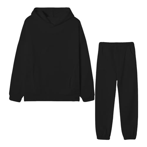 AALLYN Jogginganzug-Sets für Damen,Trainingsanzug Damen 2-teilige Outfits - Zweiteiliges Damen-Outfit mit langen Ärmeln - Sportanzug-Set, lockerer Yoga-Trainingsanzug, Lounge für Damen von AALLYN