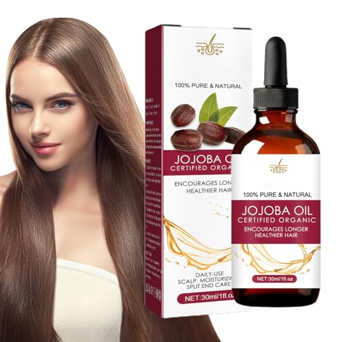 Kopfhautöl Haarwachstum - Jojobaöl Haardichteöl | Natürliches Haarwuchsöl mit wildem Haarwuchsöl 30 ml für Frauen und Männer190/200) Aallyn von AALLYN