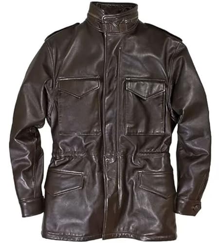 AAOutfitz M65 Feldjacke Leder, Braun - Leder, XXL von AAOutfitz