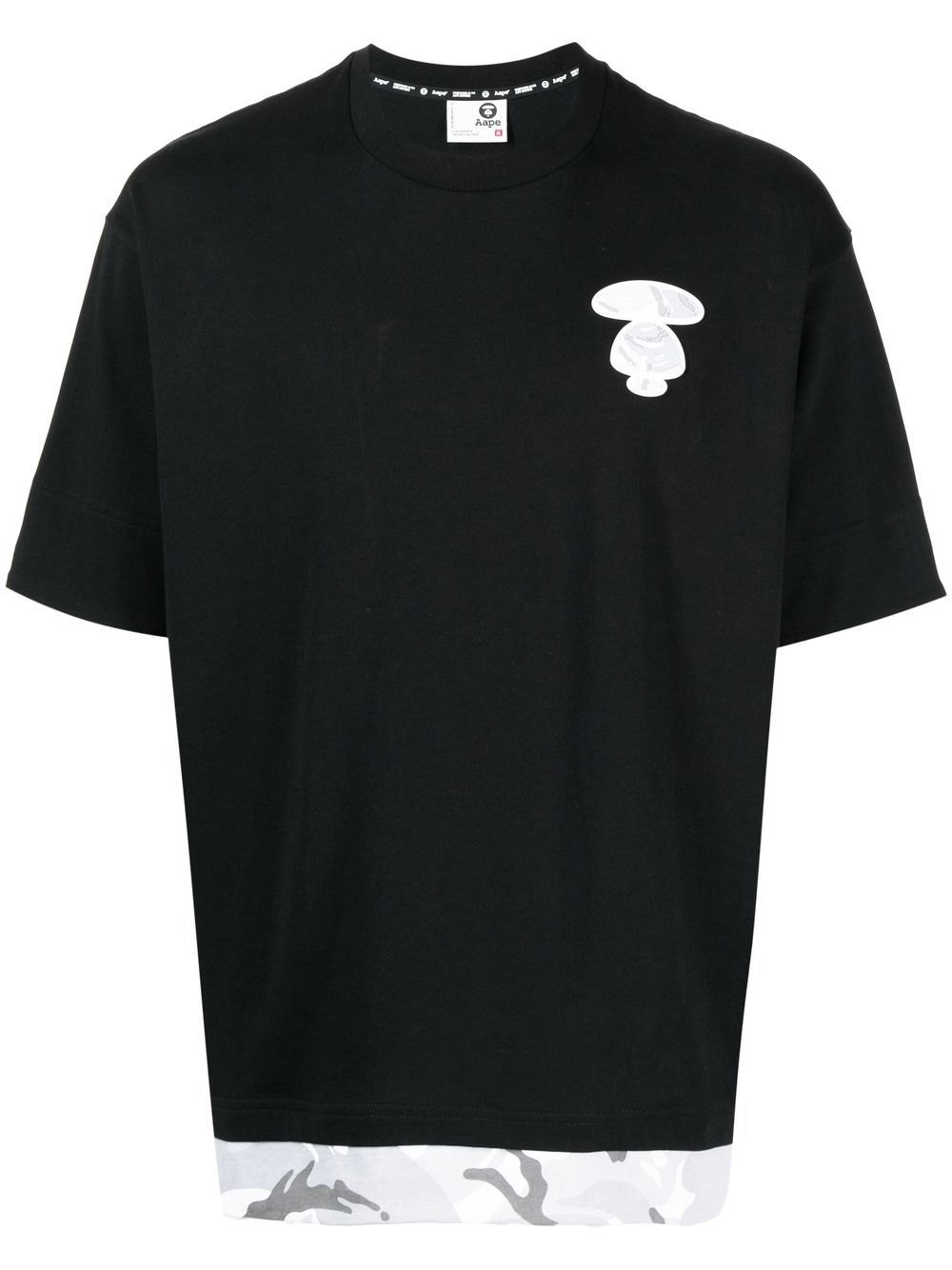 AAPE BY *A BATHING APE® AAPE Unvs T-Shirt mit Camouflage-Print - Schwarz von AAPE BY *A BATHING APE®