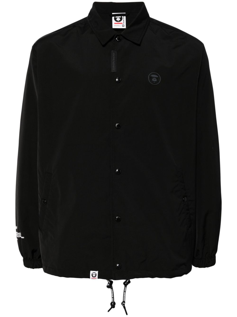 AAPE BY *A BATHING APE® Hemdjacke mit Logo-Patch - Schwarz von AAPE BY *A BATHING APE®