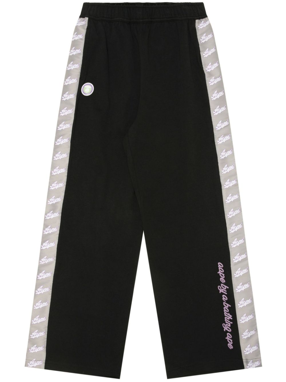 AAPE BY *A BATHING APE® Jogginghose mit Logo-Streifen - Schwarz von AAPE BY *A BATHING APE®