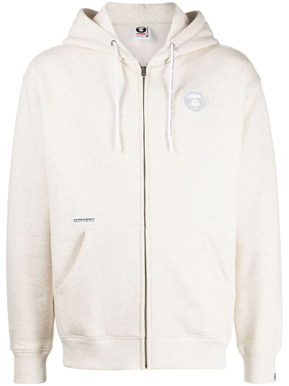 AAPE BY *A BATHING APE® Kapuzenjacke mit Logo-Applikation - Nude von AAPE BY *A BATHING APE®