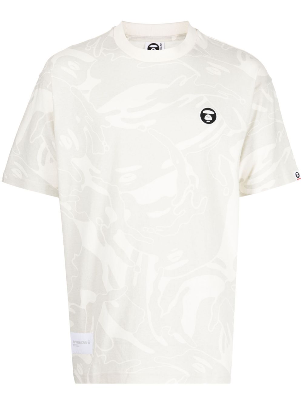 AAPE BY *A BATHING APE® Milo T-Shirt mit Camouflage-Print - Grau von AAPE BY *A BATHING APE®