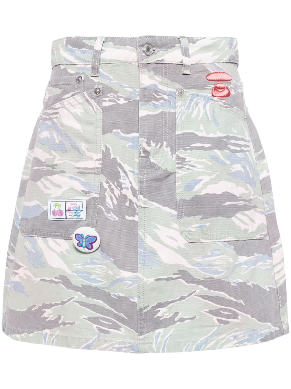 AAPE BY *A BATHING APE® Minirock mit Camouflage-Print - Rosa von AAPE BY *A BATHING APE®