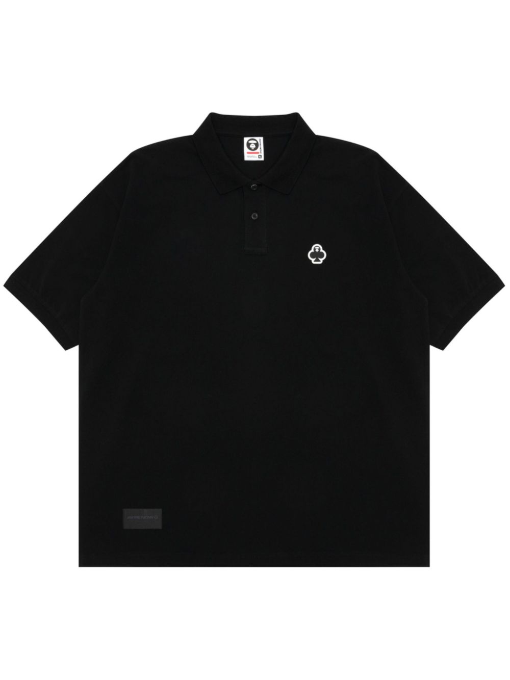 AAPE BY *A BATHING APE® Poloshirt mit Logo-Applikation - Schwarz von AAPE BY *A BATHING APE®