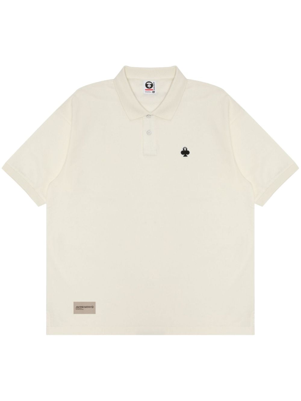 AAPE BY *A BATHING APE® Poloshirt mit Logo-Applikation - Weiß von AAPE BY *A BATHING APE®