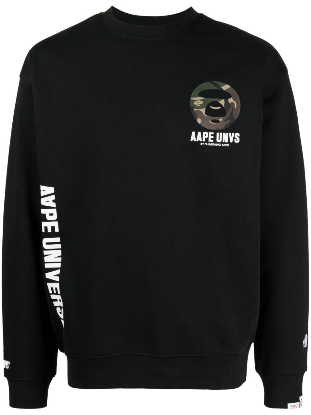 AAPE BY *A BATHING APE® Sweatshirt mit Logo-Print - Schwarz von AAPE BY *A BATHING APE®